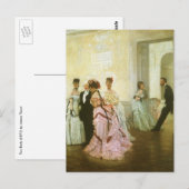 Te vroeg door James Tissot,  Victoriaans kunst Briefkaart (Voorkant / Achterkant)