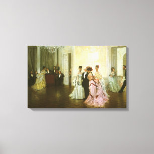 Te vroeg door James Tissot, Victoriaans kunst Canvas Afdruk