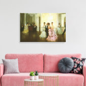 Te vroeg door James Tissot,  Victoriaans kunst Canvas Afdruk (Insitu (Woonkamer))