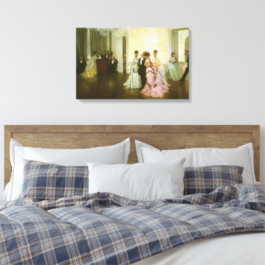 Te vroeg door James Tissot,  Victoriaans kunst Canvas Afdruk (Insitu (Slaapkamer))