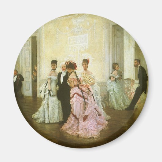 Te vroeg door James Tissot, Victoriaans kunst Magneet (Voorkant)