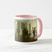 Te vroeg door James Tissot,  Victoriaans kunst Mok (Voorkant rechts)