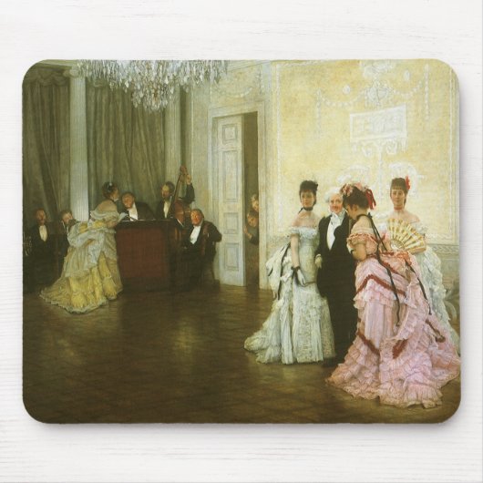 Te vroeg door James Tissot, Victoriaans kunst Muismat (Voorkant)