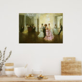 Te vroeg door James Tissot,  Victoriaans kunst Poster (Keuken)