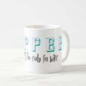 Te vroeg voor wijn Grappig koffie quote mok (Voorkant rechts)