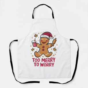 Te vrolijk om je zorgen te maken Graaiende Kerstma Schort