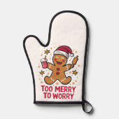 Te vrolijk om je zorgen te maken over grappige pep ovenwant (Voorkant)