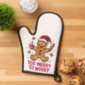 Te vrolijk om je zorgen te maken over grappige pep ovenwant (Top down)