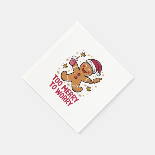 Te vrolijk om je zorgen te maken over grappige pep servet (Hoek)