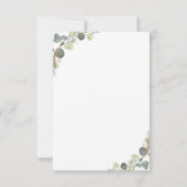 te wachten op teddy beer baby shower - dank je kaa bedankkaart (Achterkant)