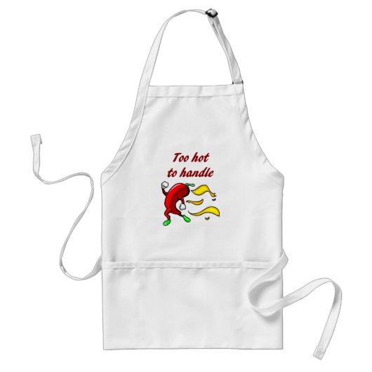 Te warm om Chef Apron te behandelen Standaard Schort (Voorkant)