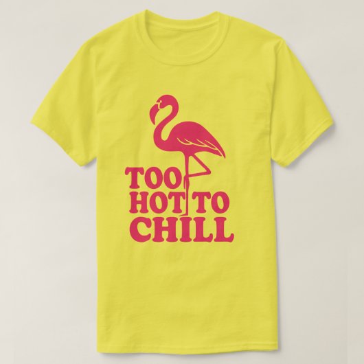 Te warm om te koelen t-shirt (Design voorkant)