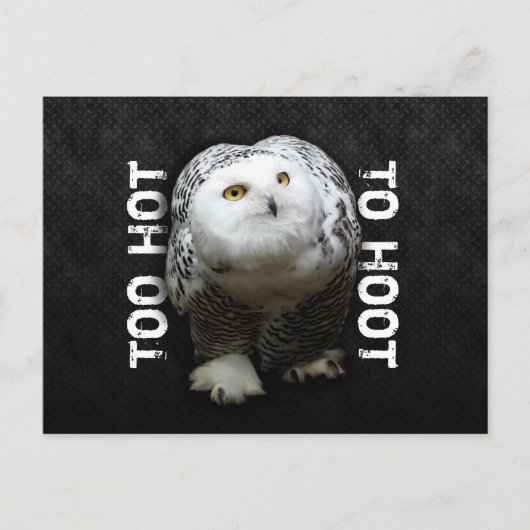 Te warm tot op de hoogte briefkaart (Voorkant)