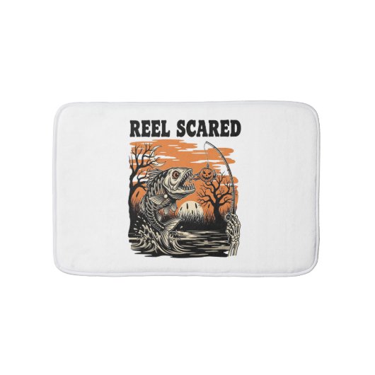 Te warm voor Halloween op school Badmat (Voorkant)