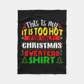 Te warme, lompige kerstzweten fleece deken (Voorkant)