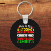 Te warme, lompige kerstzweten sleutelhanger (Voorkant)