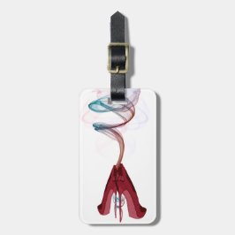 Te warme rode Stiletto toont kunst Bagagelabel