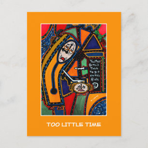 Te weinig tijd - tijd artikelen briefkaart