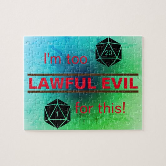 Te Wet lawful evil-raadsel Legpuzzel (Horizontaal)