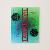 Te Wet lawful evil-raadsel Legpuzzel (Verticaal)