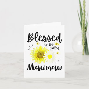 Te worden genoemd Mawmaw Vrouwen Bloemen Schattige Kaart