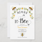 Te worden mama, Baby shower bijen Kaart (Voorkant)