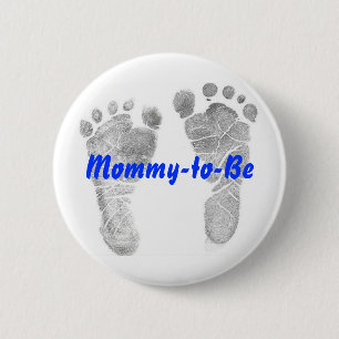 Te worden mammie ronde button 5,7 cm