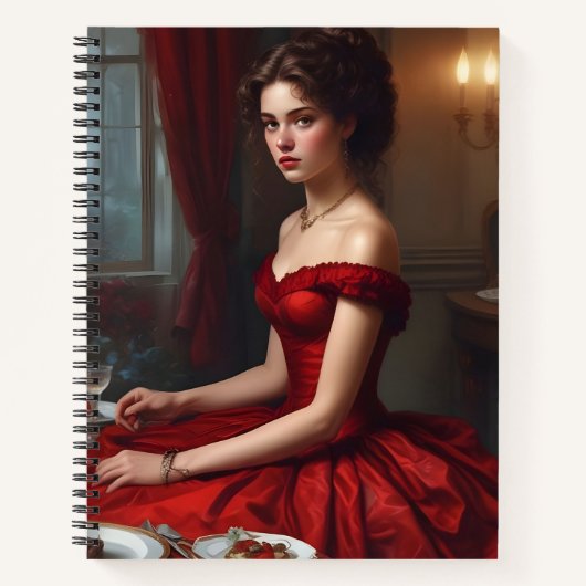 Té y Carmesí Notitieboek (Voorkant)