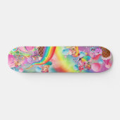 Te Yummy Rainbows Unicorn & Snoep Skateboard (Horizontaal)