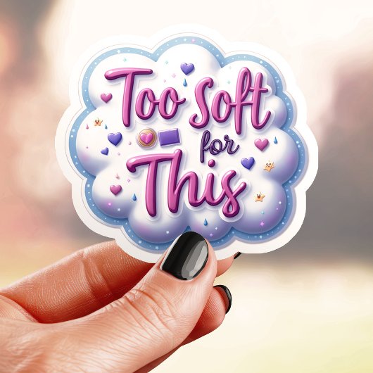 Te zacht voor deze Schattigee Sticker