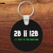 Te zijn of niet te zijn" programmeur's sleutelhanger (Achterkant)