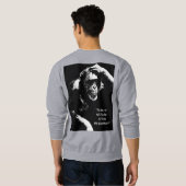 Te zijn of niet te zijn Quote Mannen Trui (Achterkant volledig)