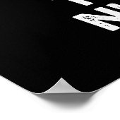 Te zijn of te zijn grappige pindasaus donker BG Poster (Hoek)