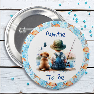 Te zijn tante Gevist Baby shower Ronde Button 5,7 Cm