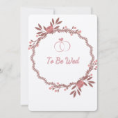 Te zijn Wed Feestdagenkaart (Voorkant)