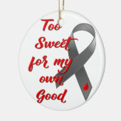 Te zoet - Diabetes Keramisch Ornament (Links)