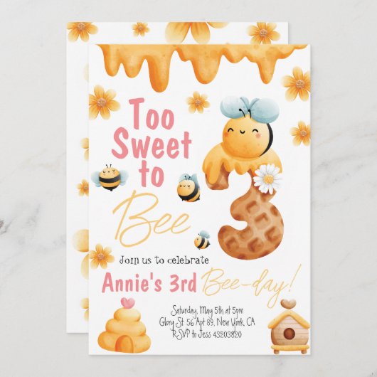 Te zoet om de driedaagse uitnodiging te zijn (Voorkant / Achterkant)