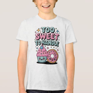 Te zoet om te hanteren   Donut Kids Tri-Blend Shirt