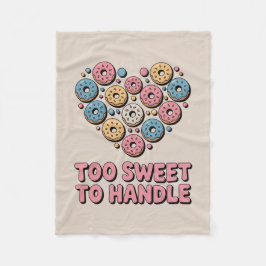 Te zoet om te hanteren | Donut Kinder Fleece Deken