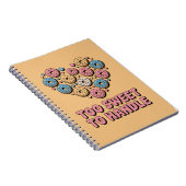 Te zoet om te hanteren | Donut Kinder Notitieboek (Rechterzijde)