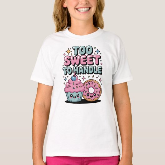 Te zoet om te hanteren | Donut Kinder T-shirt (Voorkant)