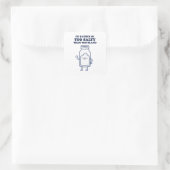 Te zout dan te flauwe quote Sticker (Tas)