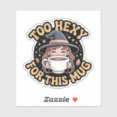 Te zwaar voor deze Mok - Cosy Witch Tea Sticker (Vel)