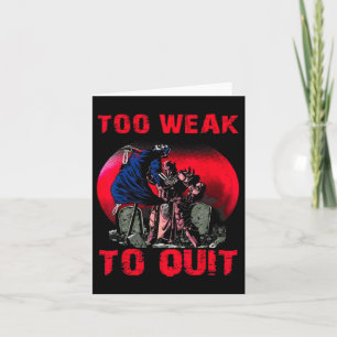 Te zwak om te stoppen met trainen gewichtheffen bo kaart
