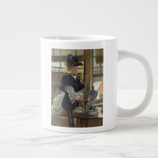 Tea | 1872 (houtolie) grote koffiekop (Rechts)