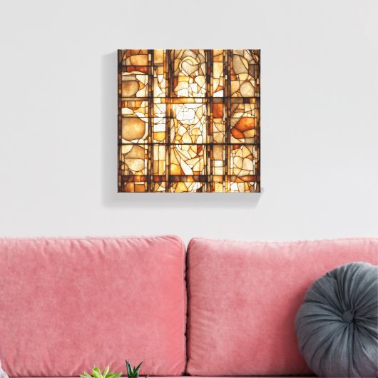 Tea Abstracte kunst Canvas Afdruk (Insitu (Woonkamer))