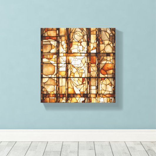 Tea Abstracte kunst Canvas Afdruk (Insitu (Houten vloer))