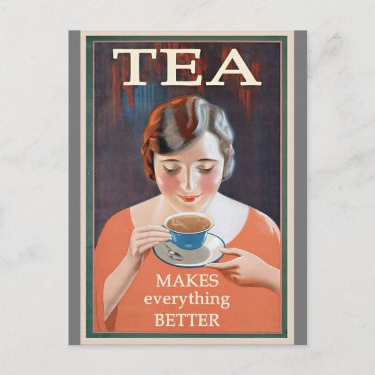 Tea Advertisement - maakt het beter Briefkaart (Voorkant)