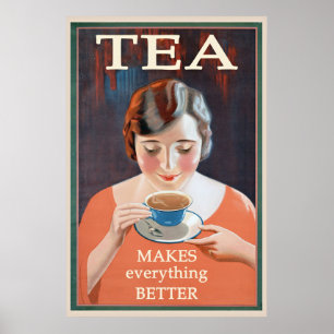 Tea Advertisement - maakt het beter Poster