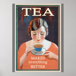 Tea Advertisement - maakt het beter Poster
